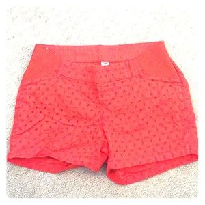 Old Navy Maternity shorts with eyelet detail